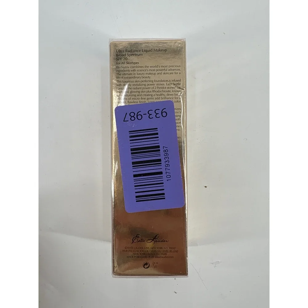Estee Lauder Re-Nutriv Ultra Radiance Liquid Makeup SPF 20 Warm Porcelain 1oz